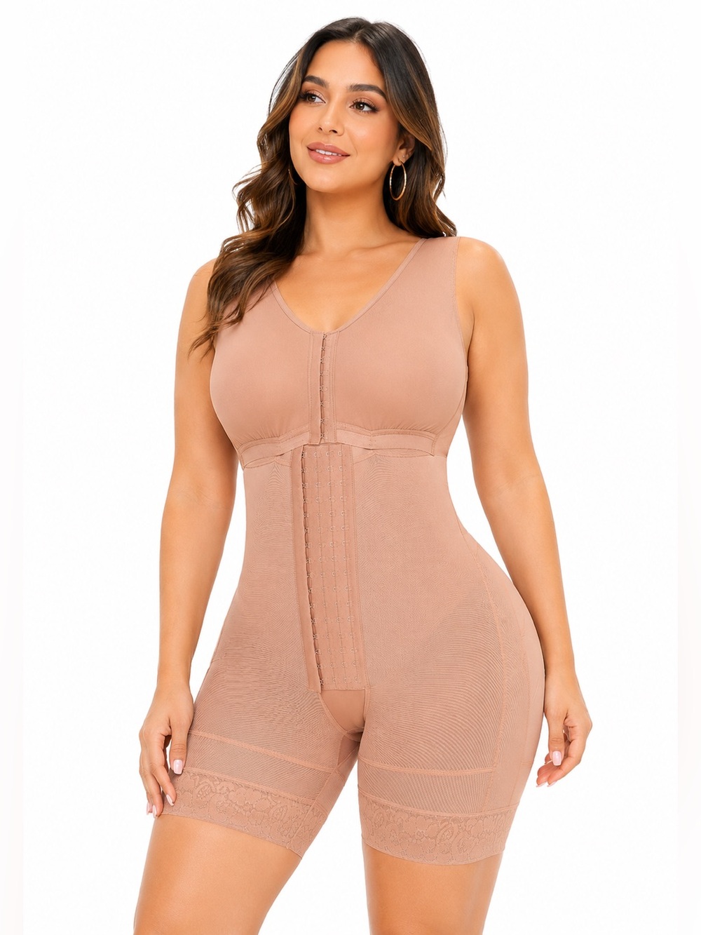 Colombian Full-Body Butt Lifting Shapewear with Tummy Control – Cocoa